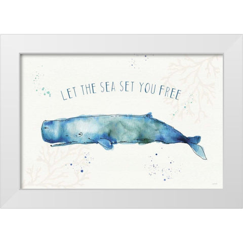 Deep Sea I White Modern Wood Framed Art Print by Tavoletti, Anne