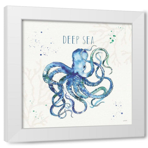 Deep Sea II White Modern Wood Framed Art Print by Tavoletti, Anne