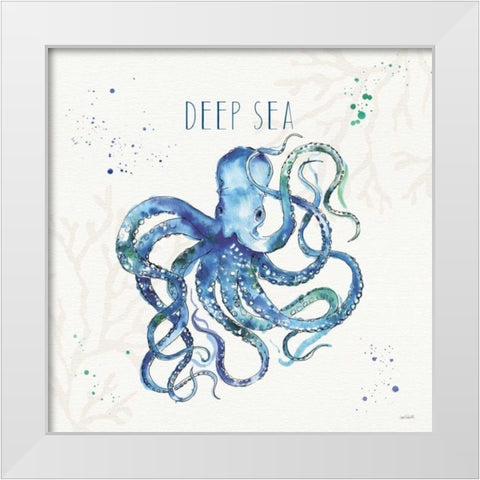 Deep Sea II White Modern Wood Framed Art Print by Tavoletti, Anne