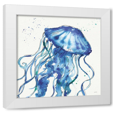 Deep Sea X White Modern Wood Framed Art Print by Tavoletti, Anne