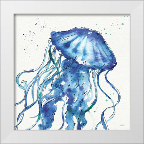 Deep Sea X White Modern Wood Framed Art Print by Tavoletti, Anne