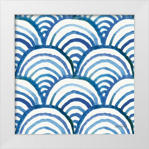 Deep Sea Step 05 White Modern Wood Framed Art Print by Tavoletti, Anne