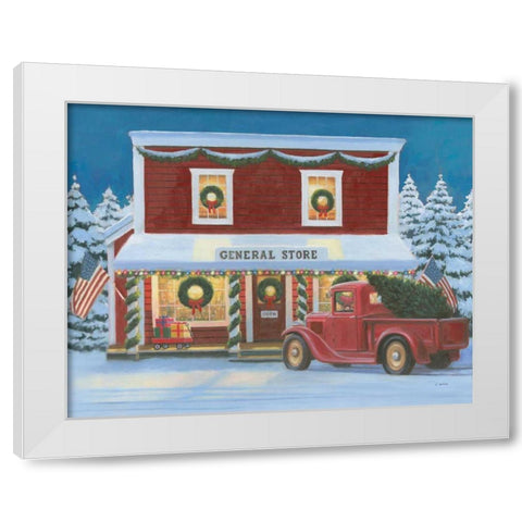 Holiday Moments I White Modern Wood Framed Art Print by Wiens, James