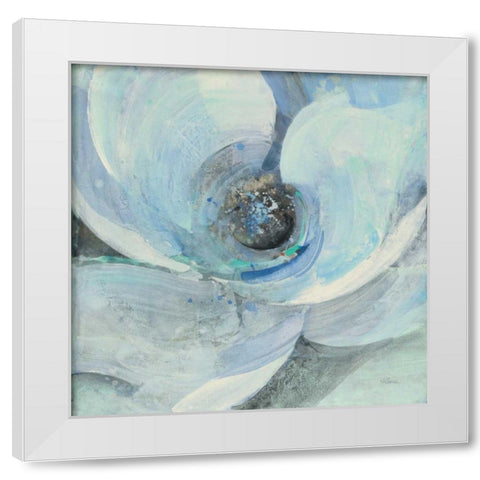 Moonlight Magnolia I White Modern Wood Framed Art Print by Hristova, Albena