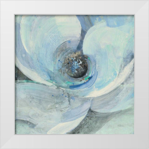 Moonlight Magnolia I White Modern Wood Framed Art Print by Hristova, Albena