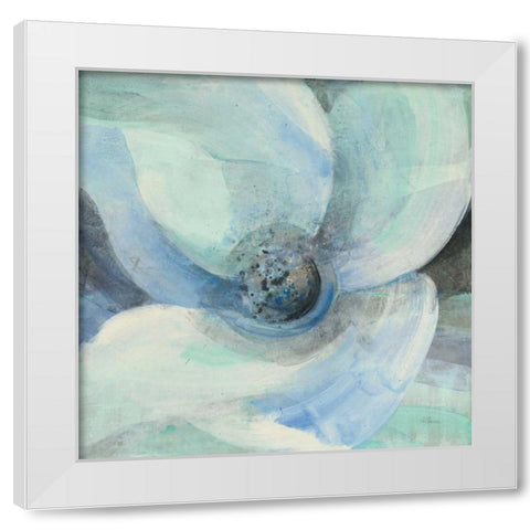 Moonlight Magnolia II White Modern Wood Framed Art Print by Hristova, Albena
