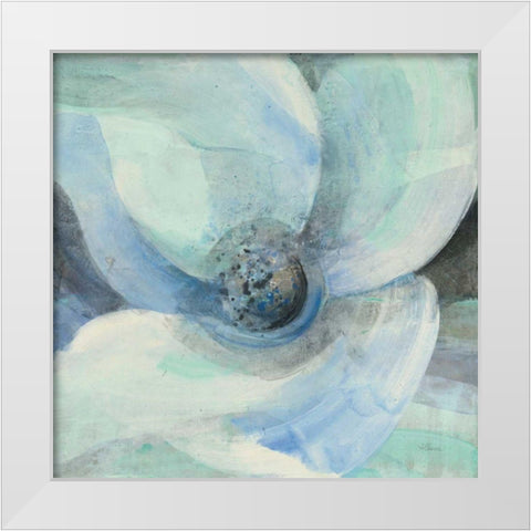Moonlight Magnolia II White Modern Wood Framed Art Print by Hristova, Albena