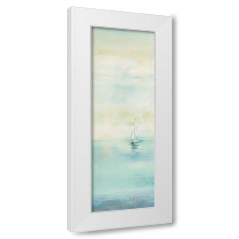 Early Morning Sea I White Modern Wood Framed Art Print by Vassileva, Silvia