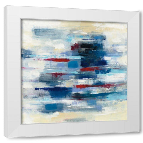 Spinnaker White Modern Wood Framed Art Print by Vassileva, Silvia