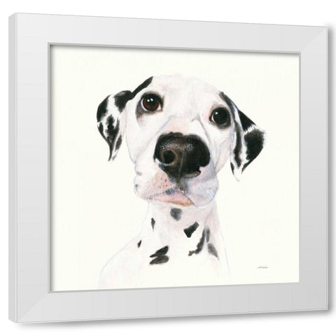 Milo v2 White Modern Wood Framed Art Print by Ducklow, Patsy