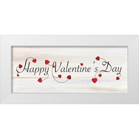 Rustic Valentine Saying I White Modern Wood Framed Art Print by McKenna, Kathleen Parr