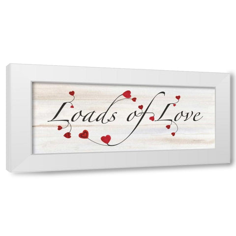 Rustic Valentine Saying II White Modern Wood Framed Art Print by McKenna, Kathleen Parr