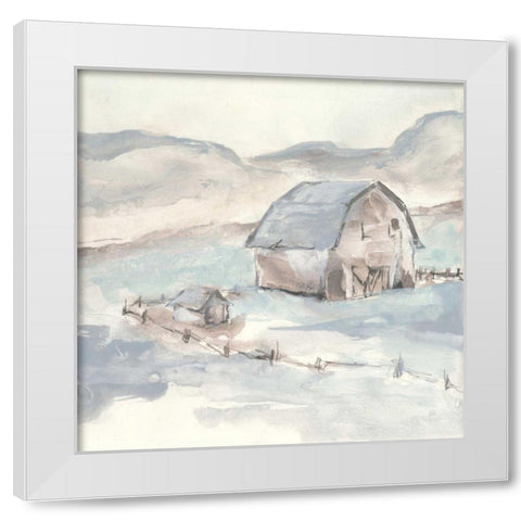 Barn IV White Modern Wood Framed Art Print by Paschke, Chris