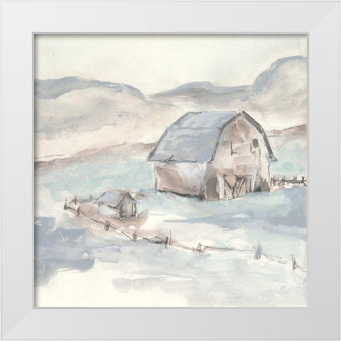 Barn IV White Modern Wood Framed Art Print by Paschke, Chris