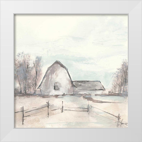 Barn VIII White Modern Wood Framed Art Print by Paschke, Chris
