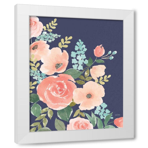 Blooming Delight I White Modern Wood Framed Art Print by Jackson, Jenaya
