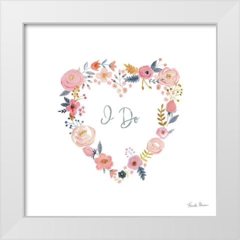 It Takes Two I White Modern Wood Framed Art Print by Zaman, Farida