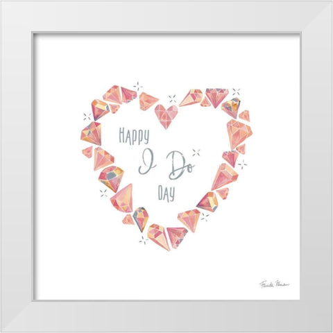 It Takes Two II White Modern Wood Framed Art Print by Zaman, Farida