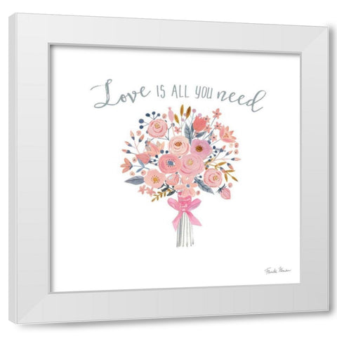 It Takes Two VI White Modern Wood Framed Art Print by Zaman, Farida