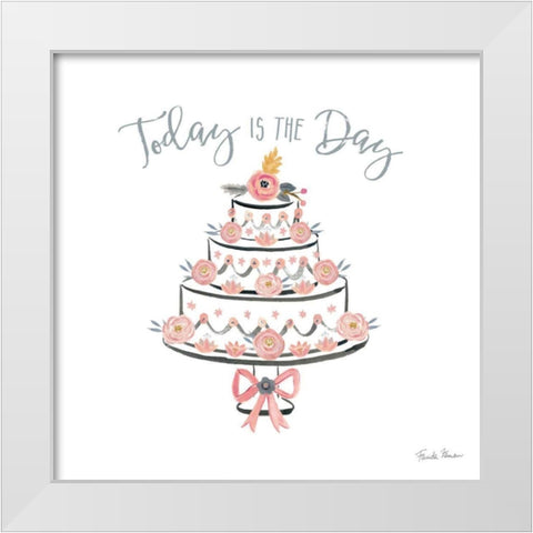 It Takes Two VII White Modern Wood Framed Art Print by Zaman, Farida