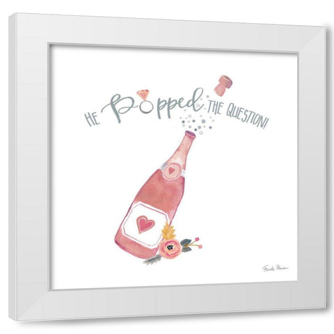 It Takes Two X White Modern Wood Framed Art Print by Zaman, Farida