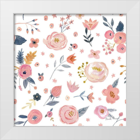 It Takes Two Step 07A White Modern Wood Framed Art Print by Zaman, Farida