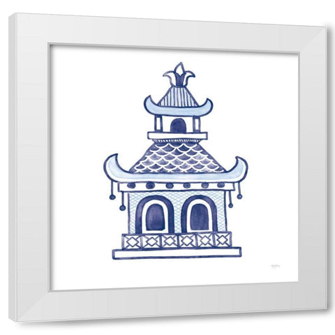 Everyday Chinoiserie I White Modern Wood Framed Art Print by Urban, Mary