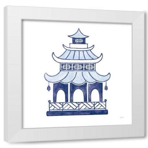 Everyday Chinoiserie IV  White Modern Wood Framed Art Print by Urban, Mary