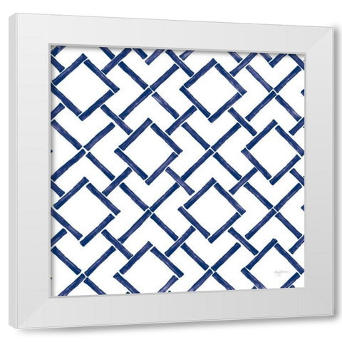 Everyday Chinoiserie Pattern IB White Modern Wood Framed Art Print by Urban, Mary