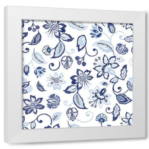 Everyday Chinoiserie Pattern VC White Modern Wood Framed Art Print by Urban, Mary