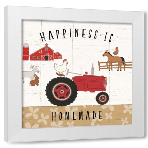 Country Roads II White Modern Wood Framed Art Print by Marshall, Laura