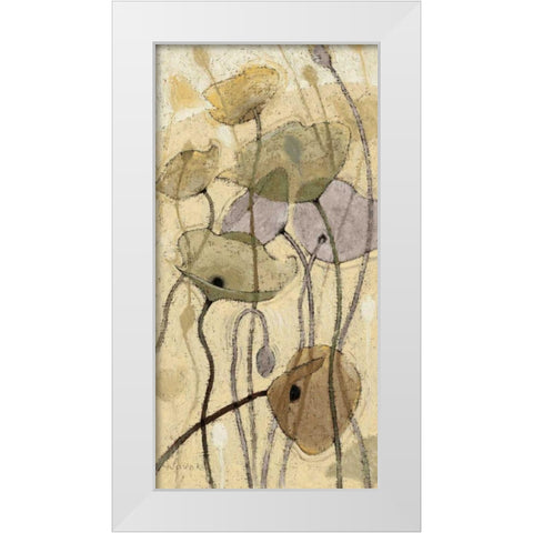 Fluidity I White Modern Wood Framed Art Print by Novak, Shirley