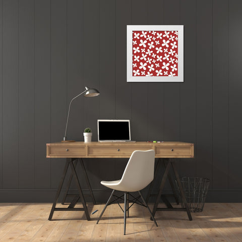 Country Roads Step 04A White Modern Wood Framed Art Print by Marshall, Laura