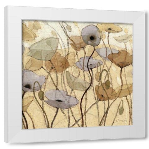 Fluidity III - WAG White Modern Wood Framed Art Print by Novak, Shirley