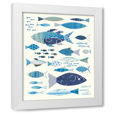 Go With the Flow II White Modern Wood Framed Art Print by Prahl, Courtney