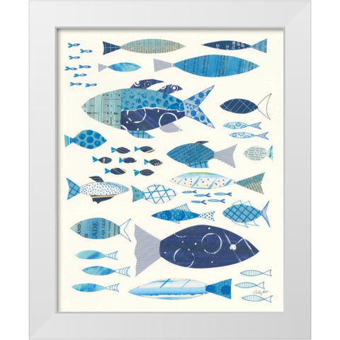 Go With the Flow II White Modern Wood Framed Art Print by Prahl, Courtney