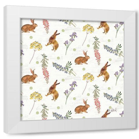 Easter Garden Step 01 White Modern Wood Framed Art Print by Pertiet, Katie