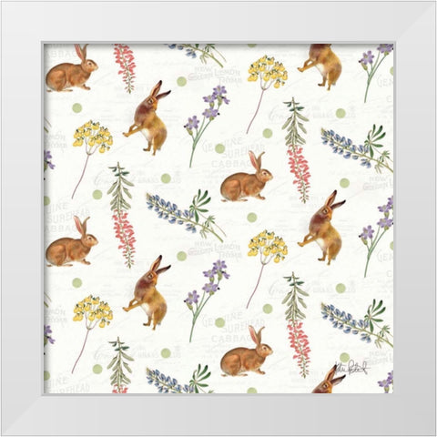Easter Garden Step 01 White Modern Wood Framed Art Print by Pertiet, Katie