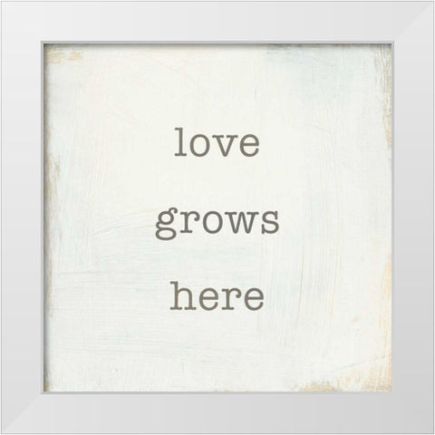 Home Sweet Home III White Modern Wood Framed Art Print by Wild Apple Portfolio