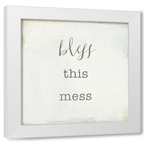 Home Sweet Home II Script White Modern Wood Framed Art Print by Wild Apple Portfolio