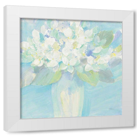 So Pretty White Modern Wood Framed Art Print by Hristova, Albena