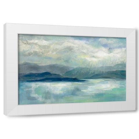 Early Sunrise White Modern Wood Framed Art Print by Vassileva, Silvia