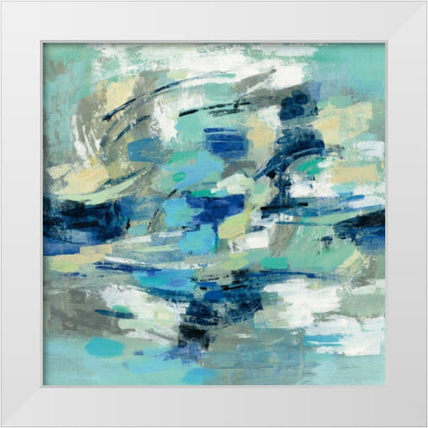 Unexpected Wave White Modern Wood Framed Art Print by Vassileva, Silvia