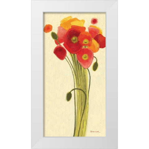 Sizzle III - Wag White Modern Wood Framed Art Print by Novak, Shirley
