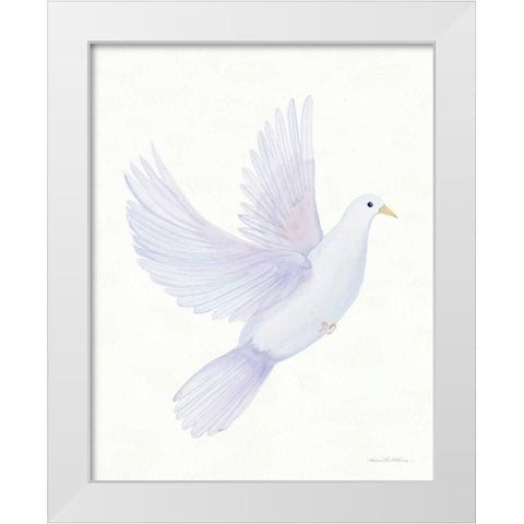 Easter Blessing Dove I White Modern Wood Framed Art Print by McKenna, Kathleen Parr