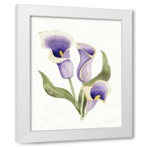 Easter Blessing Flower III White Modern Wood Framed Art Print by McKenna, Kathleen Parr