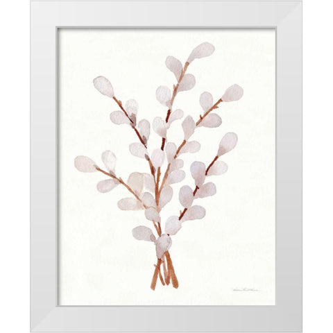 Easter Blessing Flowers V White Modern Wood Framed Art Print by McKenna, Kathleen Parr