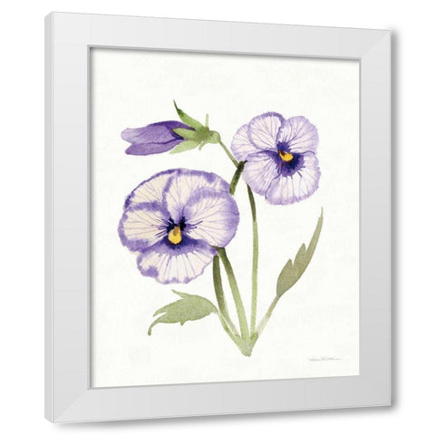 Easter Blessing Flowers VIII White Modern Wood Framed Art Print by McKenna, Kathleen Parr