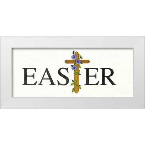 Easter Blessing Saying VI White Modern Wood Framed Art Print by McKenna, Kathleen Parr