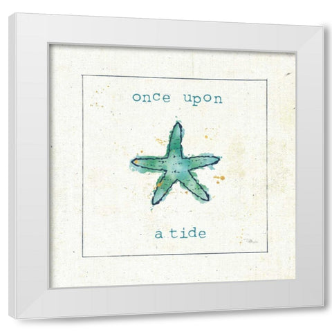 Sea Treasures III - Once Upon a Tide White Modern Wood Framed Art Print by Pela Studio
